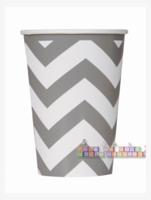 86161-700x700 - Gray Chevron 12 Oz. Cups
