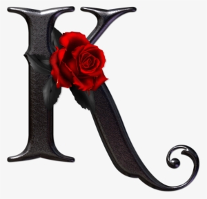 Alfabeto Gótico Con Rosas Rojas - Black Letter With Rose Alphabet