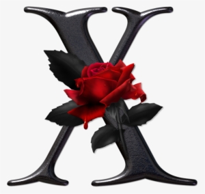 Alfabeto Gtico Con Rosas Rojas - Alphabet