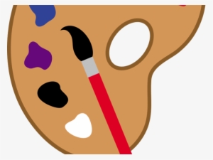 Paint Brush Clipart Paint Smear - Painters Palette Clip Art