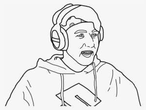Drawing Boy Headphones Guy Man Freetoedit - Man