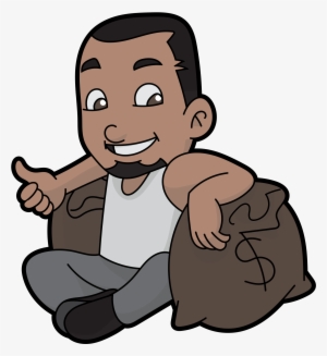 Open - Cartoon Black Guy