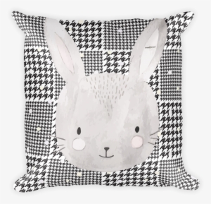 Cute Watercolor Rabbit Print - Wood Rabbit