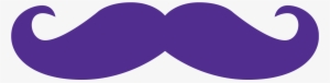 Moustache Violet Purple Lilac Necktie - Transparent Purple Moustache