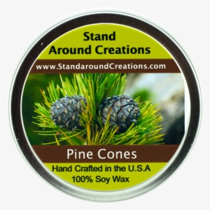 Pine Cones Tin 4-oz - 100 All Natural Soy Candle- 8oz. - Pine Cones - The