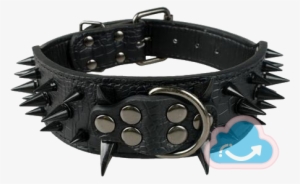 Sharp Spiked Studded Leather Dog Collar