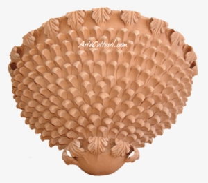 Basket With Pine Cone Scales And Leaves Cm - Lampshade