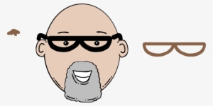 This Free Clipart Png Design Of Bald Man Face Cartoon