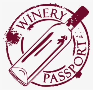 Wine Passport Stamps Oregon California France - Winery Passport Logo