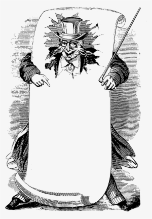 0293 Victorian Man Advertising Blank Banner Free Vintage - Advertising