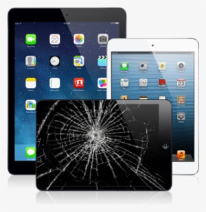 Iphone With Cracked - Cracked Tablet Screen Png
