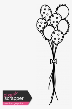 Clipart Library Stock The Good Life Stamps Balloons - Balloons Outline