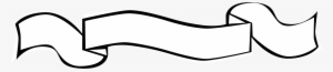 Blank Scroll Banner Png For Kids - White Banner On Transparent Background