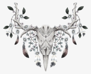 Water Colour Deer Skull 2a777073 0125 434b A81f 41a37d361bd4 - Towel