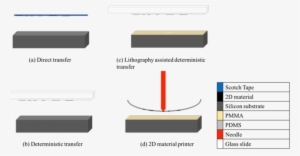 Schematic Of Four Different 2d Material Transfer Techniques - Adhesive Tape