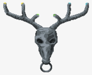 Clip Transparent Stock Kalciphoz S General Terraria - Deer Skull Pixel Art