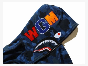 Blue Bape Hoodie Wgm