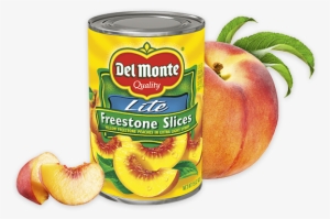 Sliced Freestone Peaches - Del Monte Lite Sliced Yellow Cling Peaches