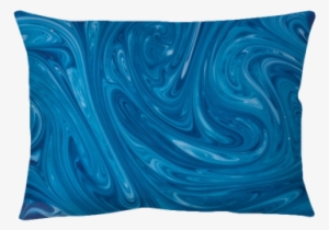 Turquoise Watercolor Marble Background Throw Pillow - Blauer Strudel-marmor Grußkarte