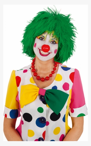 Perücke Clown - Grün - Wig Clown Blue