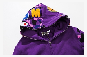 Bape 12201600 Men's Jacket Printing Hoodie Coat Shark - Hoodie