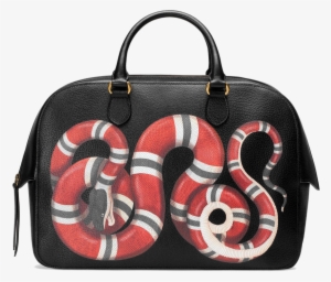 Snake Print Leather Duffle - Gucci Bag With Snake