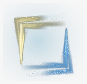 Ftestickers Frame Glitter Sparkle Gold Blue - Vector Graphics