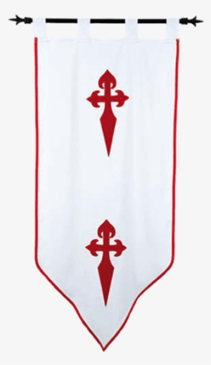 Templar Knight Order Of Santiago Banner By Marto - Estandarte Santiaguista 250 Gr Medieval Factory
