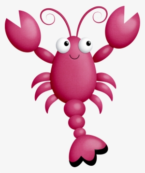 Lobster Clipart Pink - Sea Creatures Clip Art