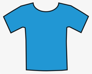 T Shirt Template Free - Blue Shirt Clipart