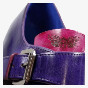 Monks Lewis 33 Crock Purple Flame Toetongue Loop Dark - Belt