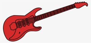 This Free Clipart Png Design Of Red Guitar Clipart