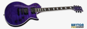 Esp Ltd Ec 1000fm See Thru Purple Flame Maple Seymour - Esp Ltd Ec-1000 Electric Guitar, Vintage Black