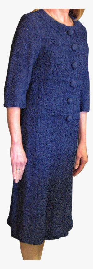 I Am Happy To Offer This Fabulous Navy Blue Vintage - Gown