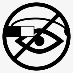Google Glasses Not Allowed Symbol - Icon