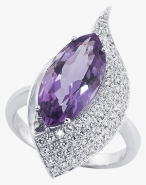 Violet Flame Ring - Amethyst