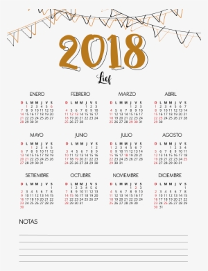Lief Te Regala Este Calendario 2018 Para Imprimir Y - Paper