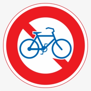 The Red Circular Sign Means That Bicycles Are Forbidden - Sign Bicycles Not Allowed