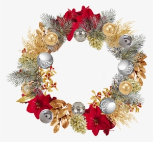 Corona De Navidad - Boule De Noel Doré