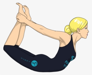 Bow Pose Yoga Drawing