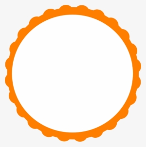 Circular Flame Boarder Clipart - Circle Frame Png Orange