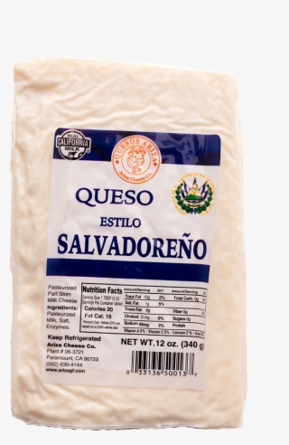 Ariza Cheese Queso Estilo Salvadoreno Png Crema Salvadorena - Queso Y Crema Salvadoreña