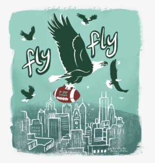 Fly Birds Fly T-shirt Illustration And Typography - Poster