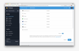 Enable And Save - Firebase