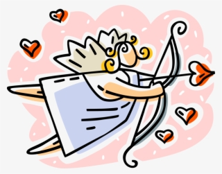 Vector Illustration Of Cupid God Of Desire And Erotic