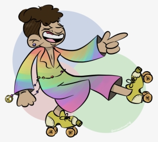Rollin' Through To Say Happy Pride Month 🌈✌☮️ - Cartoon