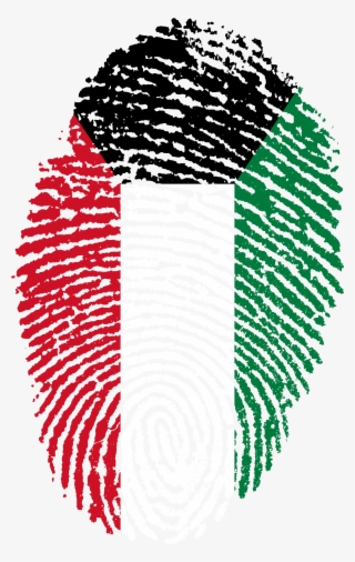 Kuwait Flag Fingerprint Country 655502 - Kuwait Flag Fingerprint
