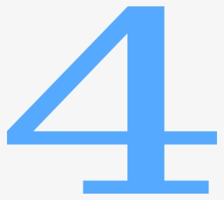 How To Set Use 4 Countdown Svg Vector - Blue 4