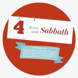 Sabbath Countdown Flip Chart - Circle