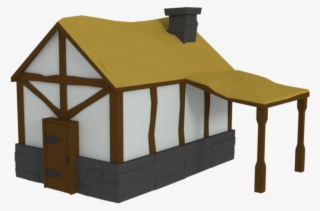 Low Poly Medieval Farm House Assets - Low Poly House Medieval